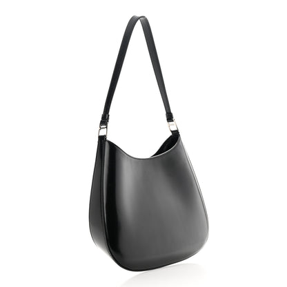 Prada Spazzolato Cleo Shoulder Bag Black 3 of 11