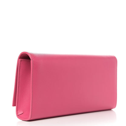 Saint Laurent Grain De Poudre Classic Monogram Cassandre Clutch Lipstick Fuchsia 2 of 9