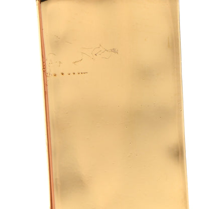 Chanel Crystal Tag Drop Earrings Gold 5 of 5