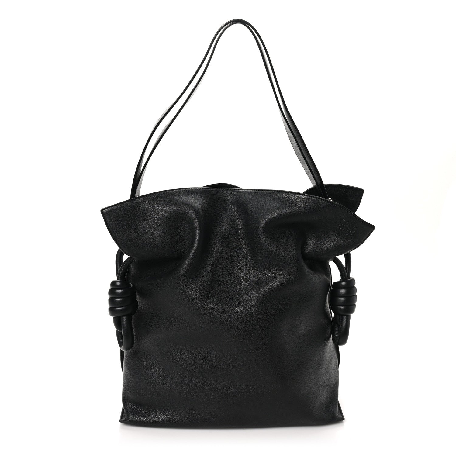Loewe Calfskin Large Flamenco Knot Bag Black 1 of 10