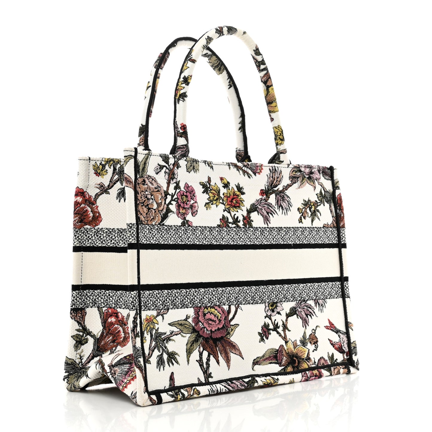 Canvas Jardin Botanique Embroidered Medium Book Tote Multicolor