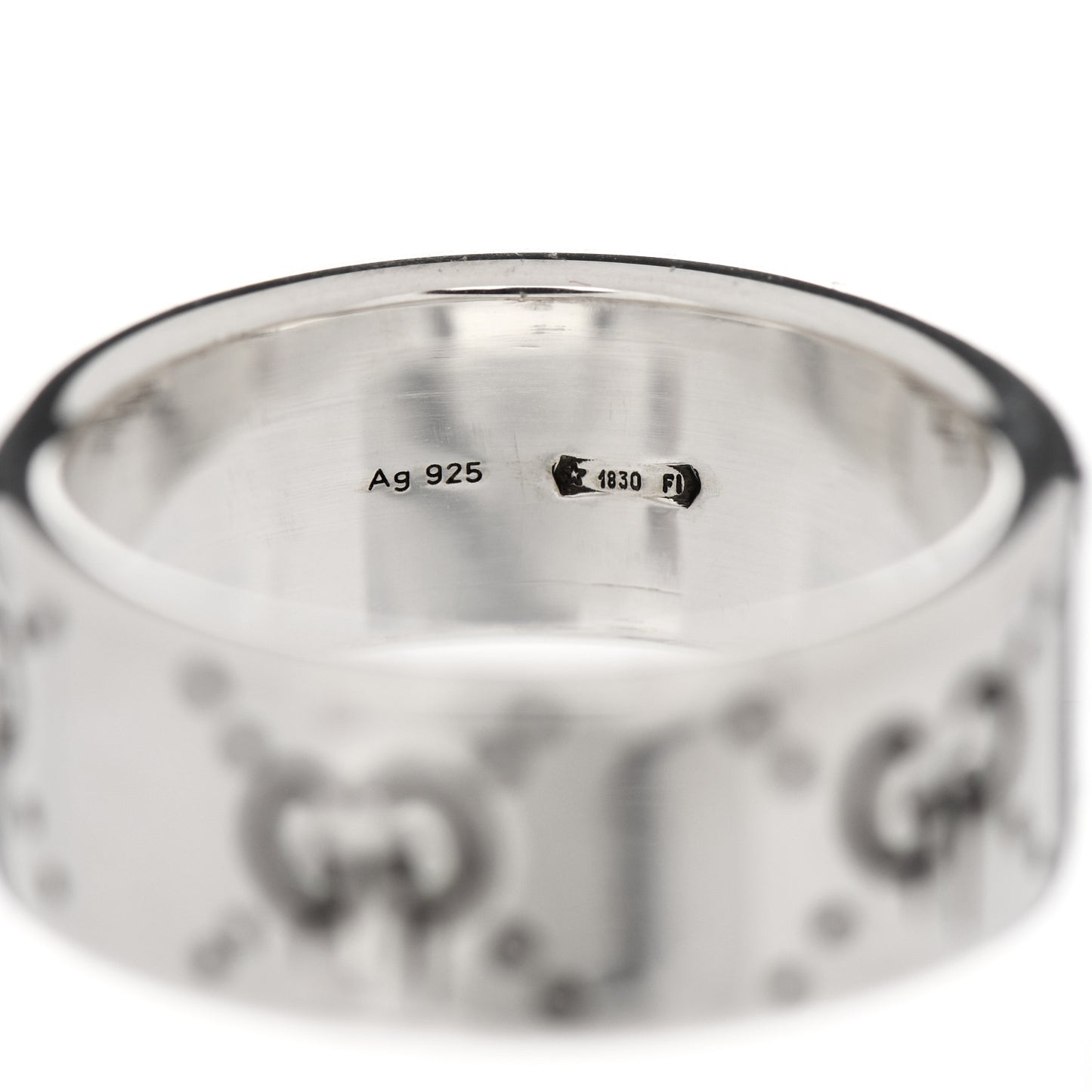 Sterling Silver GucciGhost Hamlet Skull Ring 58 8.5