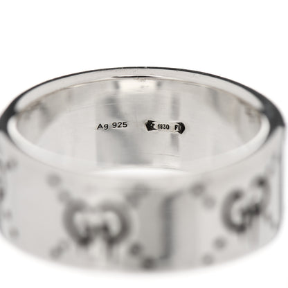 Gucci Sterling Silver GucciGhost Hamlet Skull Ring 58 8.5 5 of 6