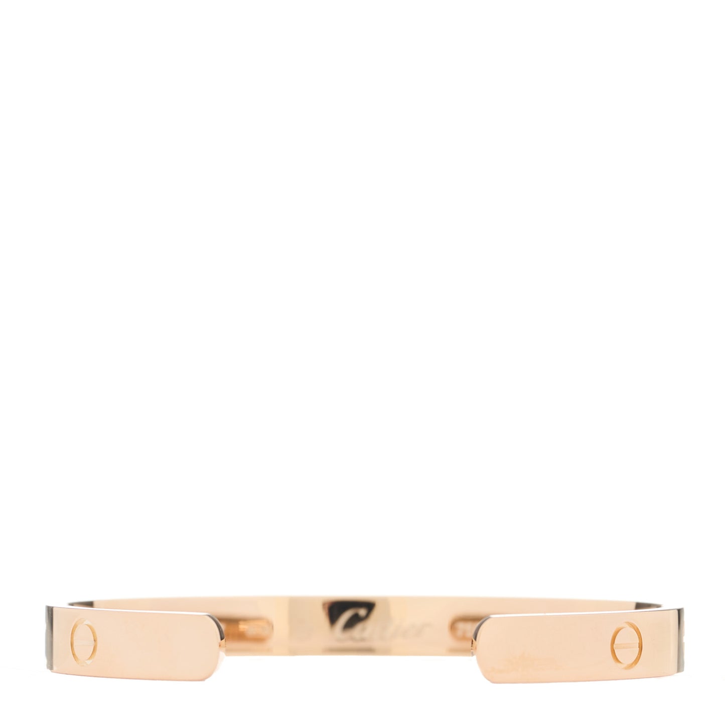 18K Pink Gold LOVE Cuff Bracelet 17