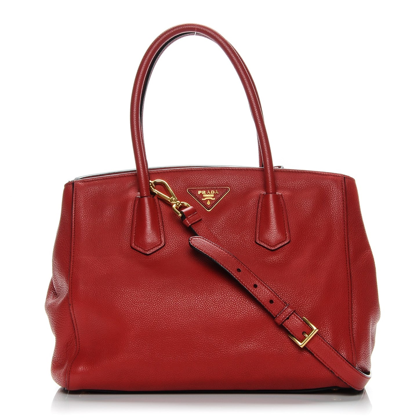 Vitello Grain Tote Fuoco