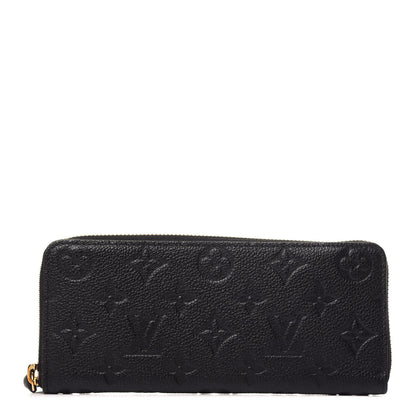 Louis Vuitton Empreinte Clemence Wallet Black 1 of 9