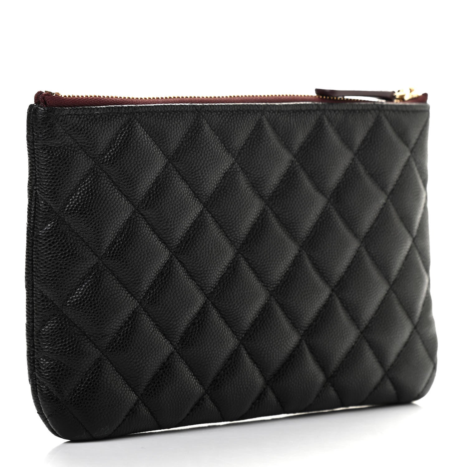 Chanel Caviar Quilted Cosmetic Case Black 3 of 8