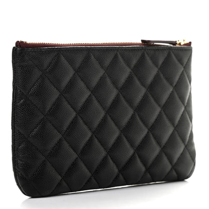 Chanel Caviar Quilted Cosmetic Case Black 3 of 8