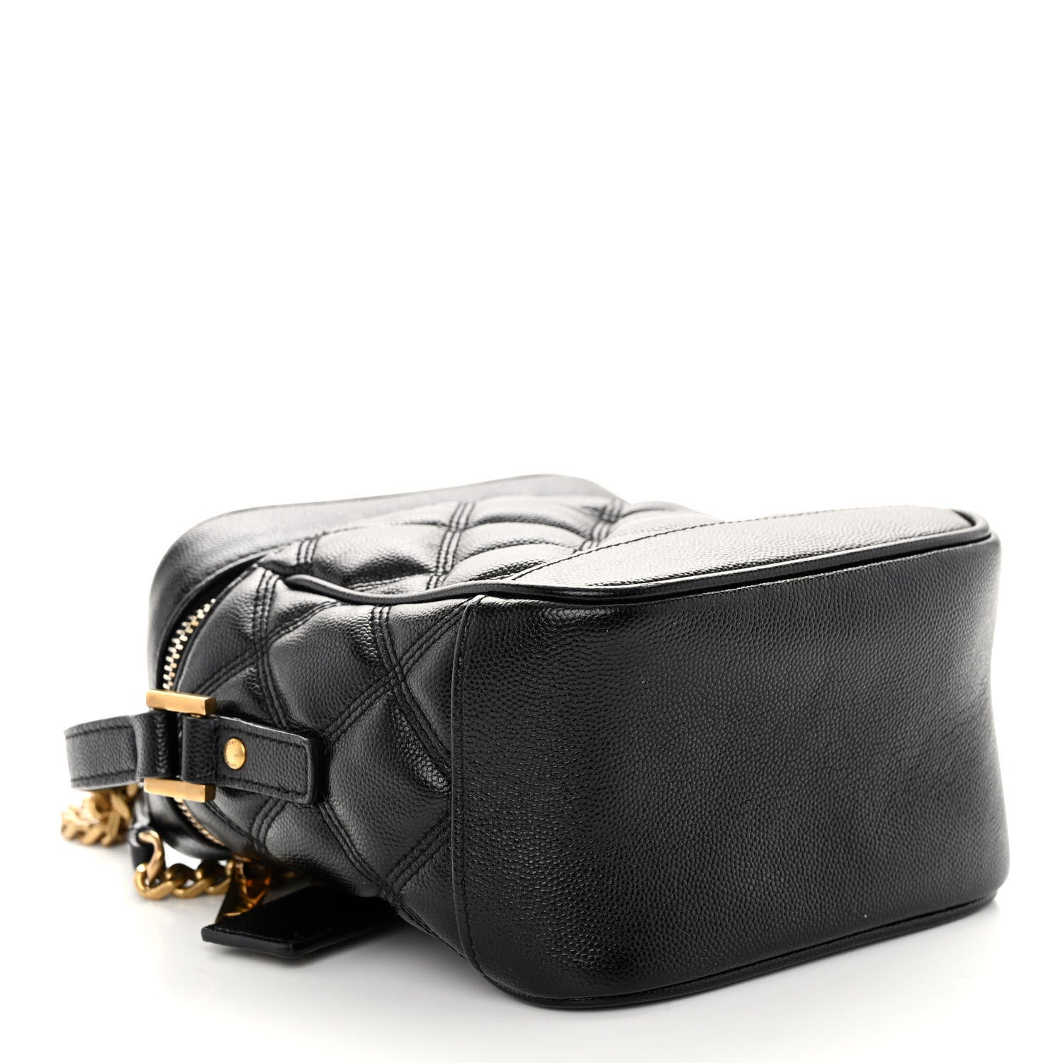 Saint Laurent Grain de Poudre Quilted 80's Vanity Bag Black 4 of 9