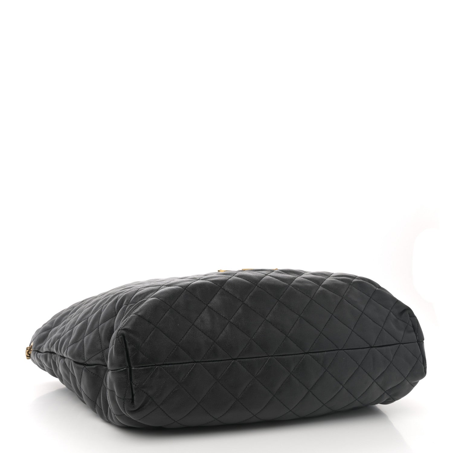 Saint Laurent Lambskin Quilted Maxi Icare Shopping Tote Black 6 of 23