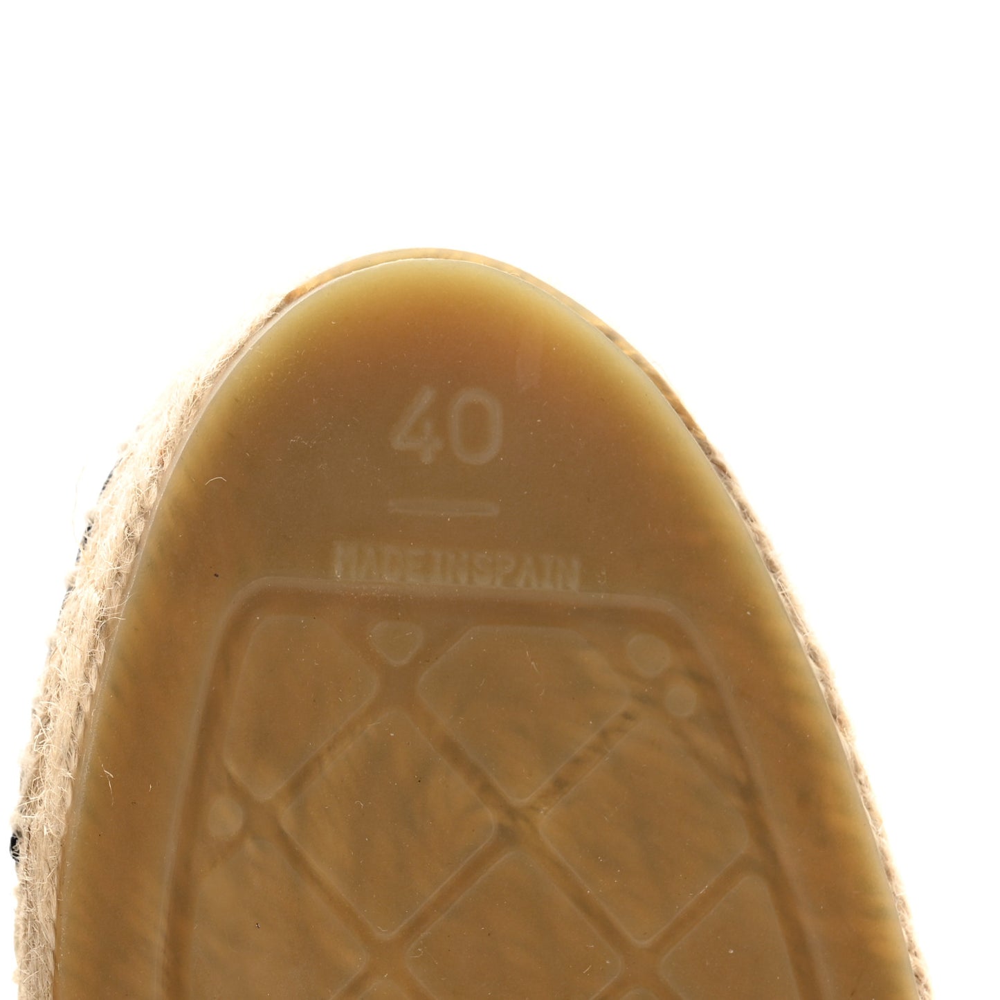 Patent CC Espadrilles 40 White Black