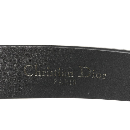 Christian Dior Calfskin Saddle Belt 80 32 Black 3 of 5