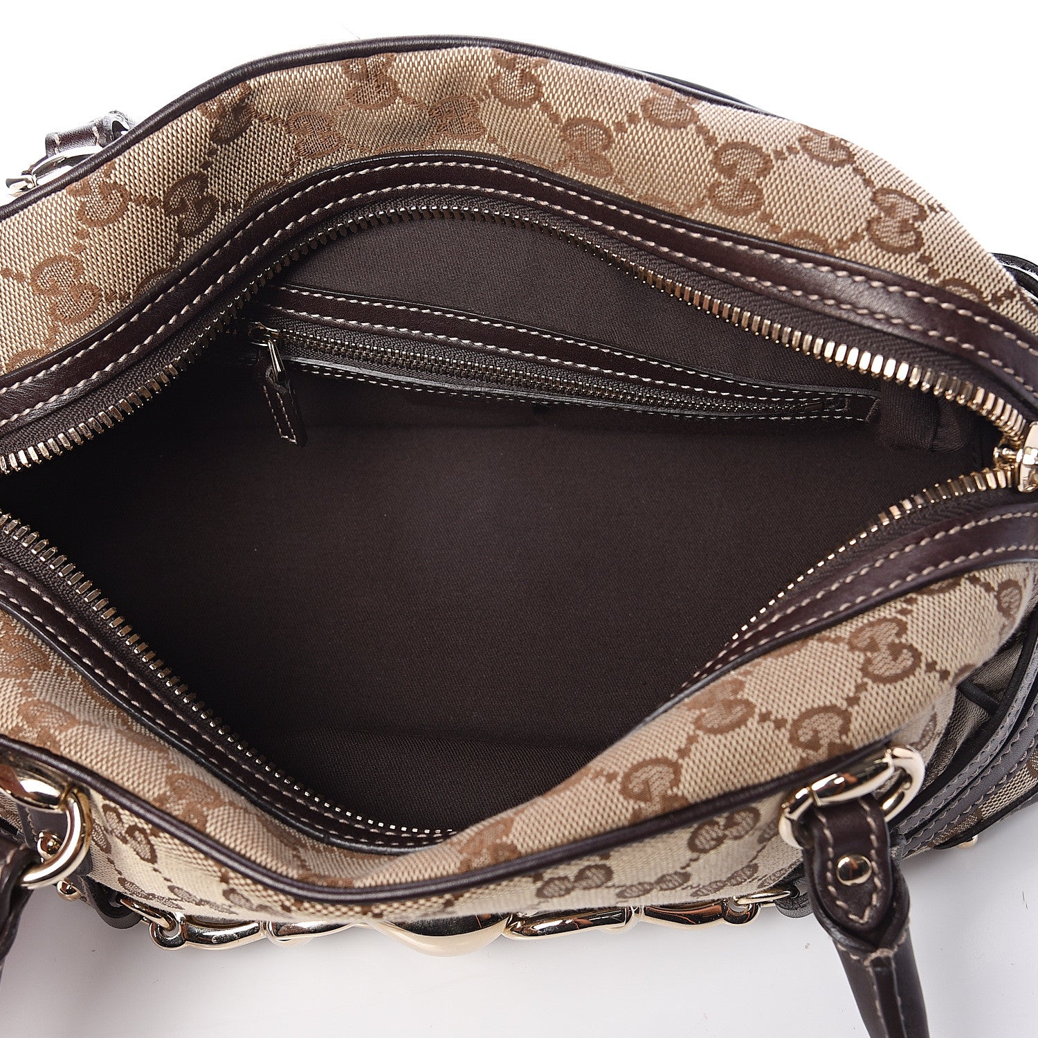 Gucci Monogram Medium Wave Boston Dark Brown 4 of 8