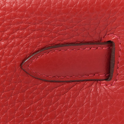 Hermes Taurillon Clemence Kelly Retourne 32 Rouge Casaque 11 of 32