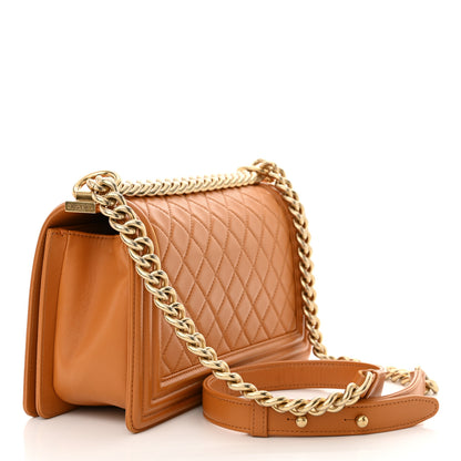 Chanel Lambskin Quilted Medium Boy Flap Yellow 3 of 11