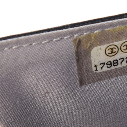 Chanel Lambskin Camellia Embossed Wallet On Chain WOC Black 8 of 11