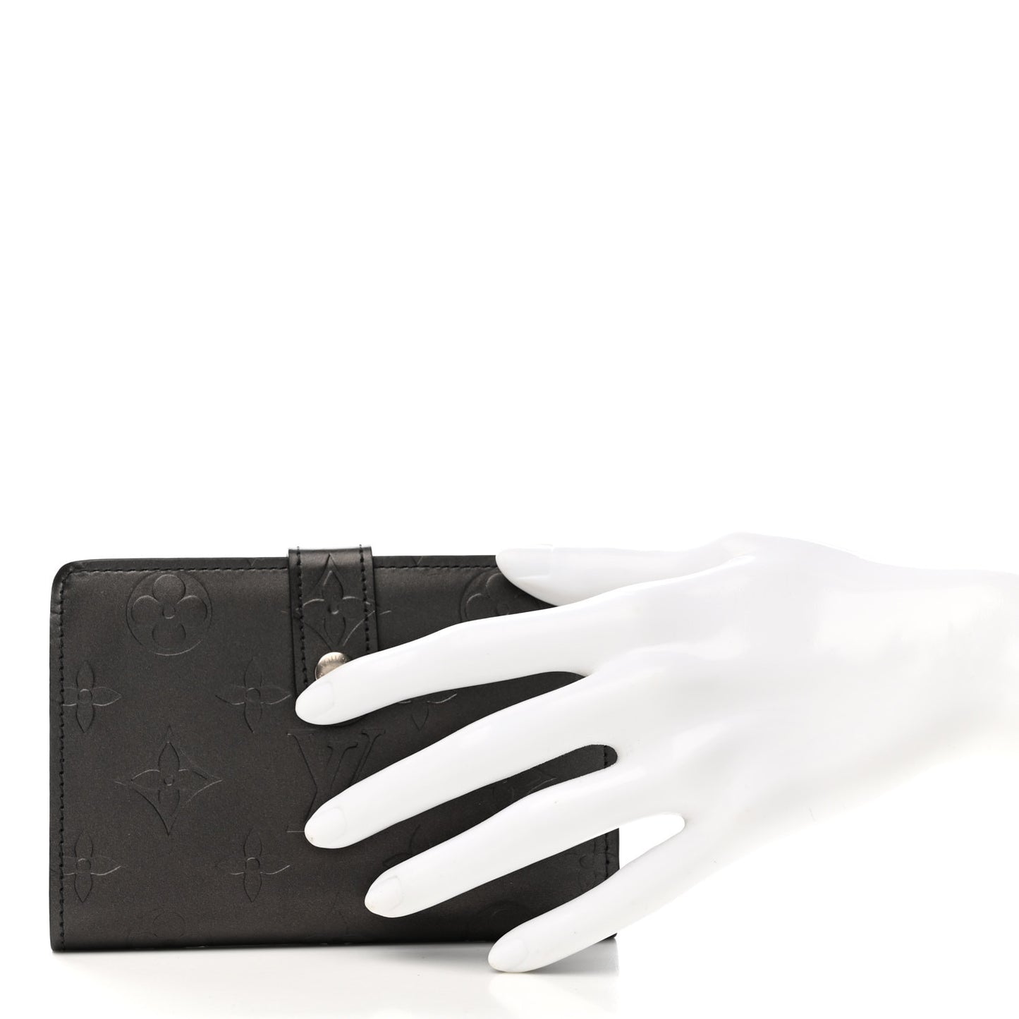 Mat Monogram French Purse Wallet Black