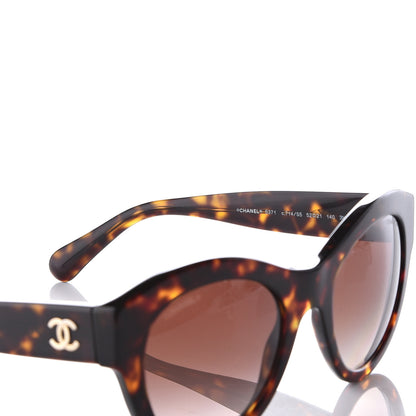 Chanel Acetate Butterfly Sunglasses 5371 Tortoise 6 of 11