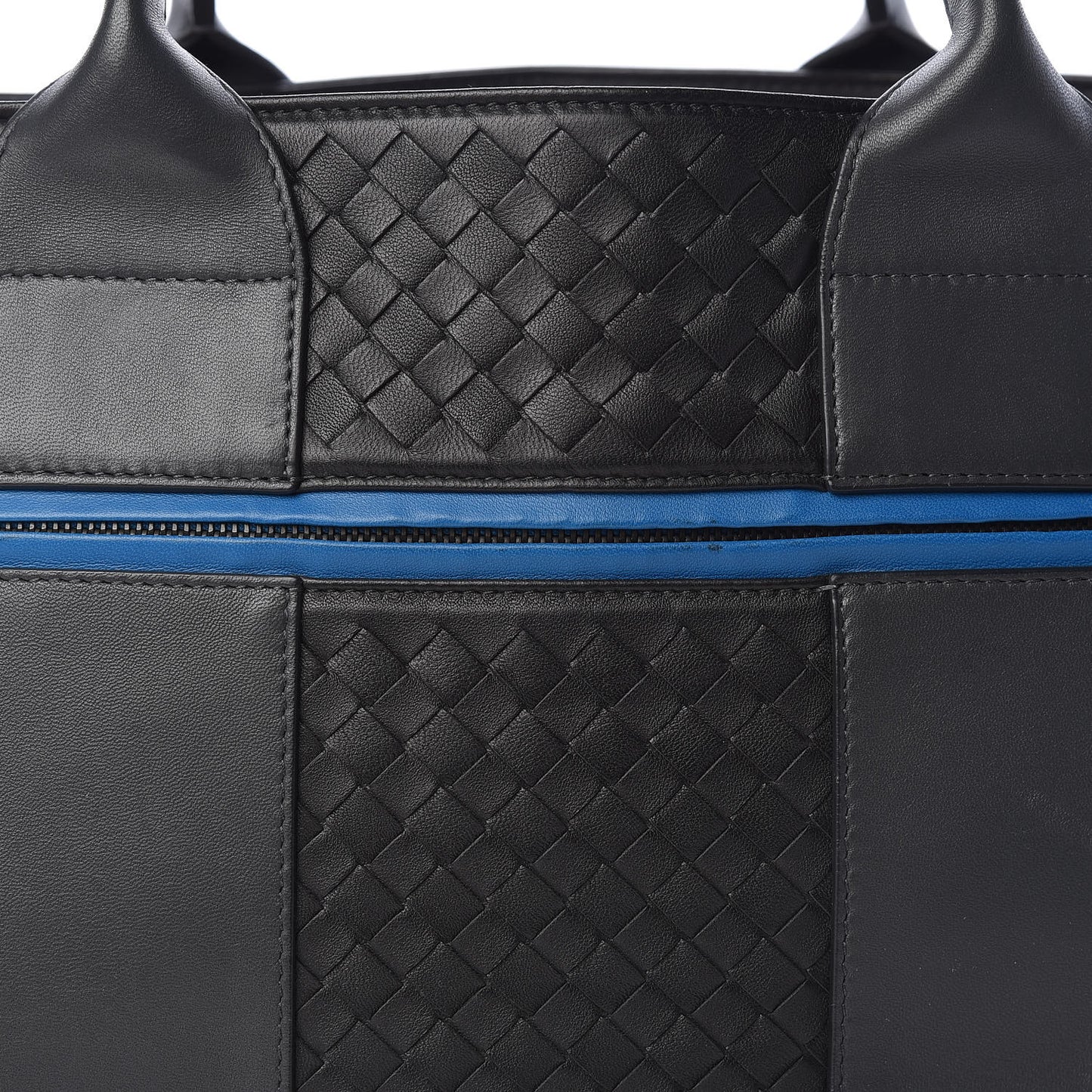 Nappa Intrecciato Stripe Tote