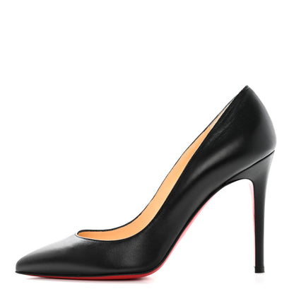Christian Louboutin Shiny Nappa Pigalle Follies 100 Pumps 38.5 Black 1 of 15