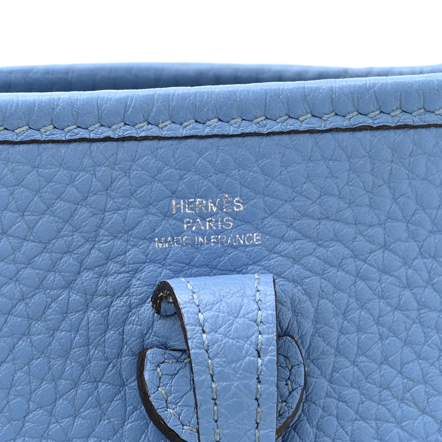 Hermes Taurillon Clemence Amazone Evelyne TPM Bleu Paradis Bleu Saphir 5 of 12