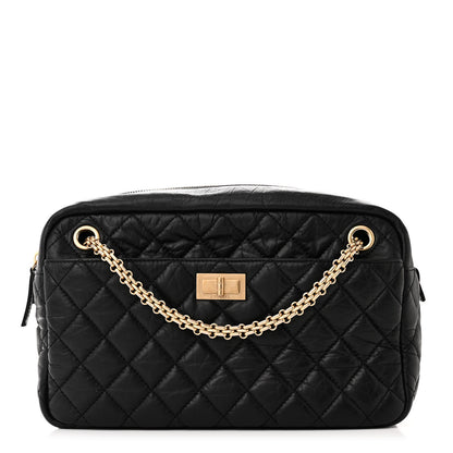 Chanel Aged Calfskin Quilted Medium Reissue Camera Case Black 1 of 10