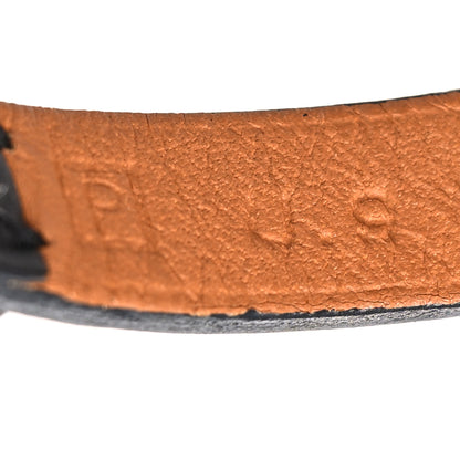 Hermes Chamonix Hapi 3MM Triple Tour Wrap Bracelet S Black 5 of 5