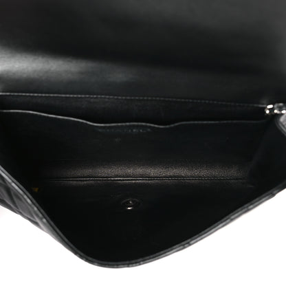 Chanel Lambskin Quilted Clutch With Chain Flap Black 5 of 9