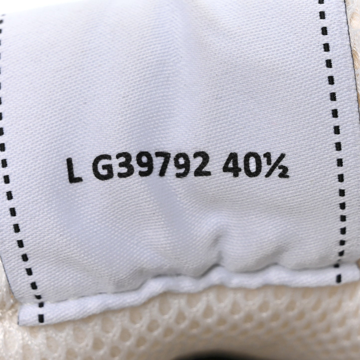 Fabric Laminated Calfskin Stretch CC Sneakers 40.5 White Silver