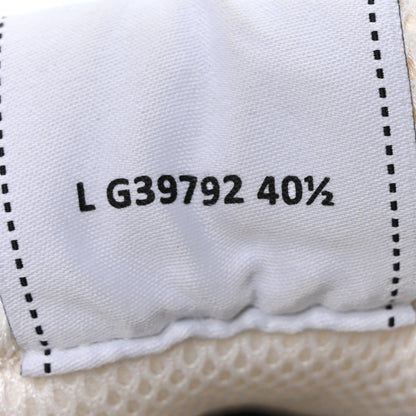Chanel Fabric Laminated Calfskin Stretch CC Sneakers 40.5 White Silver 9 of 9