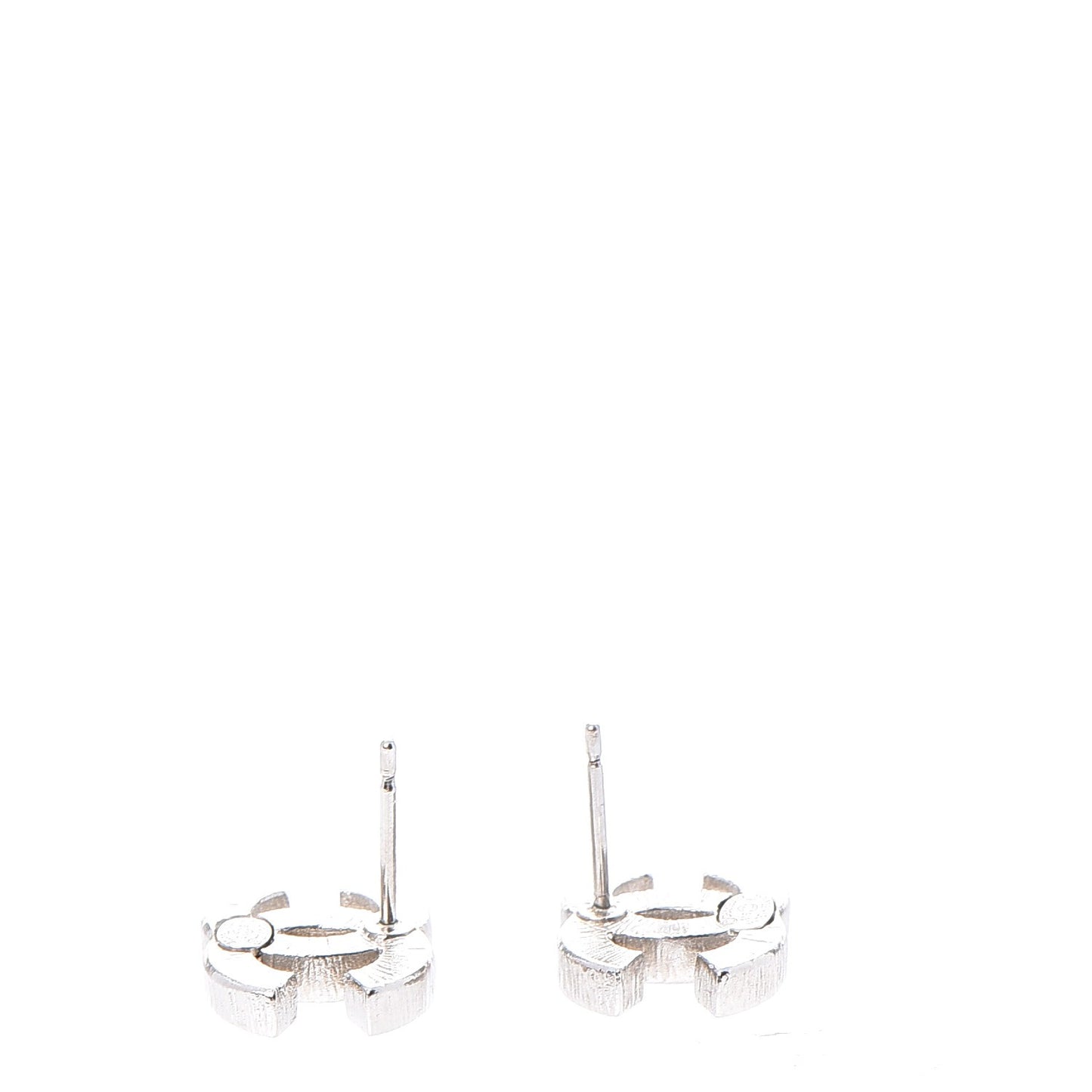 Crystal CC Earrings Silver