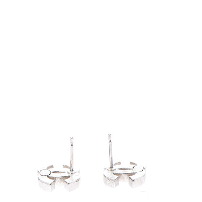 Chanel Crystal CC Earrings Silver 4 of 6