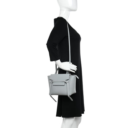 Celine Grained Calfskin Nano Belt Bag Mineral 2 of 10