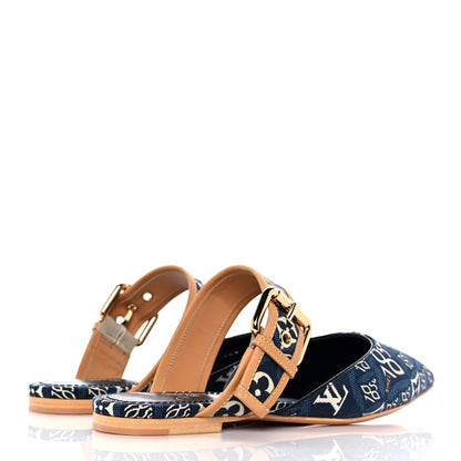 Louis Vuitton Since 1854 Sofia Flat Mule 36 Blue 4 of 9