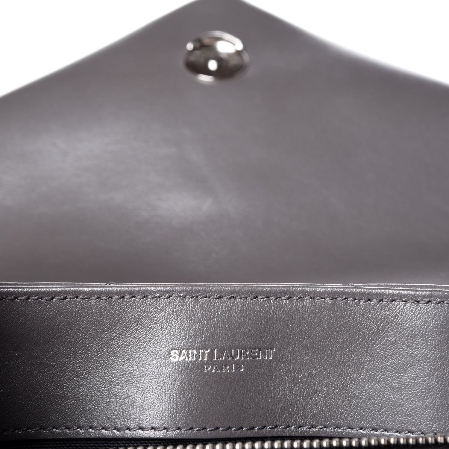 Saint Laurent Calfskin Y Quilted Monogram Small Loulou Chain Satchel Earth 6 of 11
