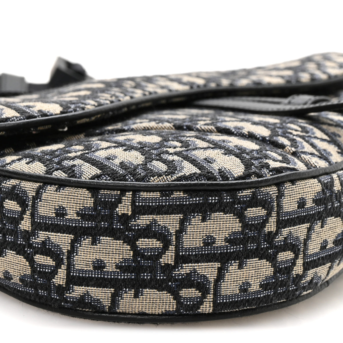 Christian Dior Oblique Mens Saddle Bag Blue 8 of 9