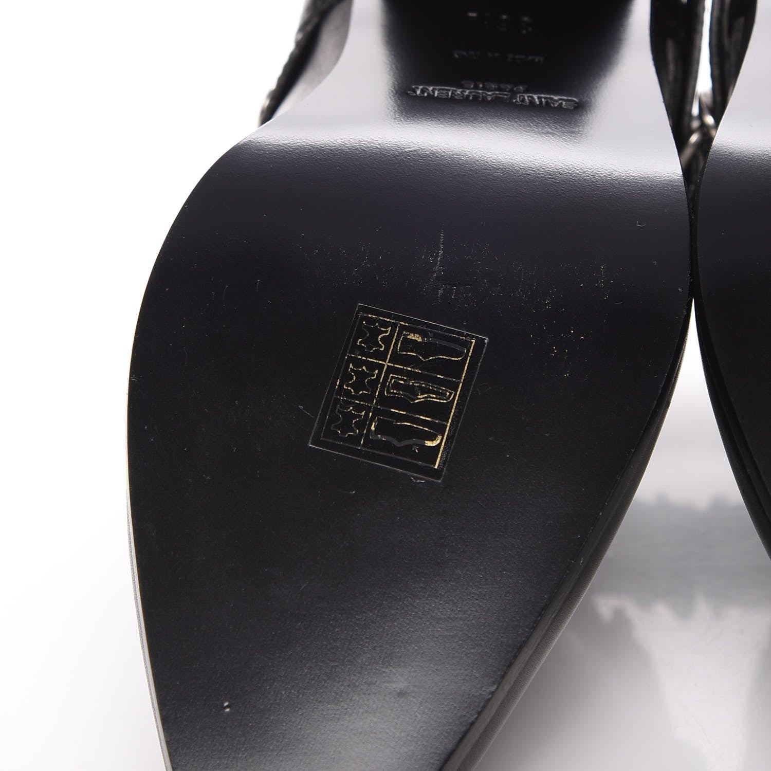 Saint Laurent Calfskin Rock Rivet Stud Booties 36.5 Black 6 of 9