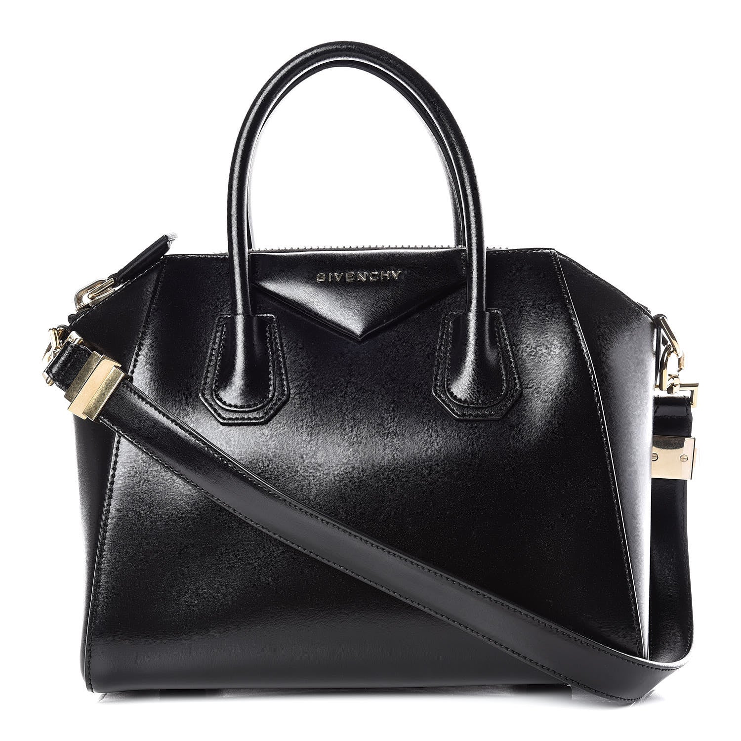 Givenchy Shiny Lord Calfskin Small Antigona Black 1 of 12