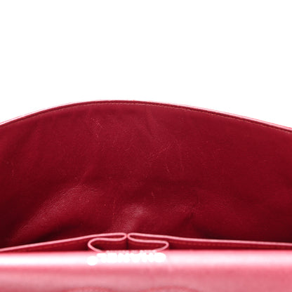 Chanel Patent Quilted Jumbo Double Flap Red 10 of 11