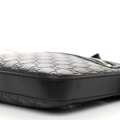Gucci Guccissima Signature Small Messenger Bag Black 7 of 8