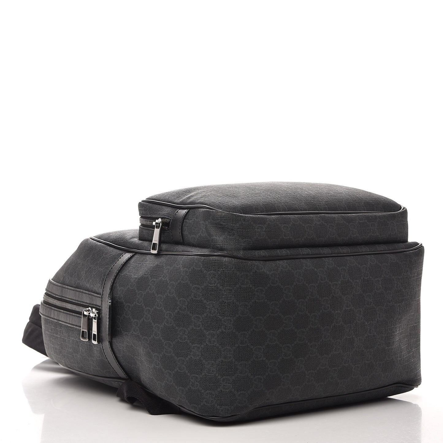 GG Supreme Monogram Medium Day Backpack Grey Black
