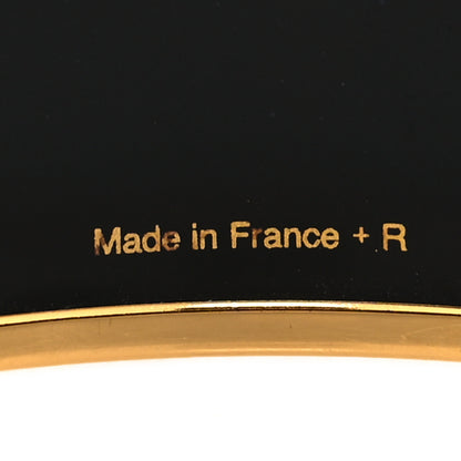 Hermes Enamel Printed Wide Balcons du Guadalquivir Bracelet 62 Gold 5 of 5