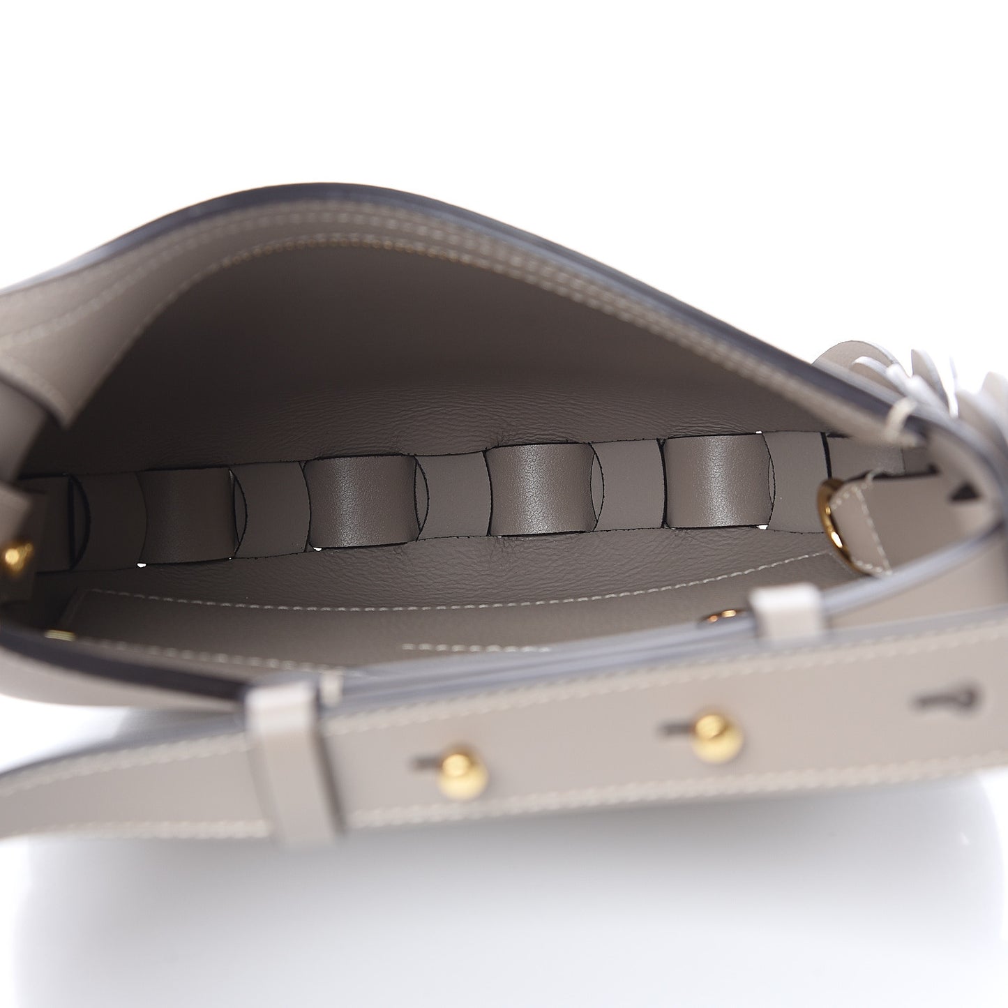 Small Grain Smooth Calfskin Small Darryl Hobo Motty Grey