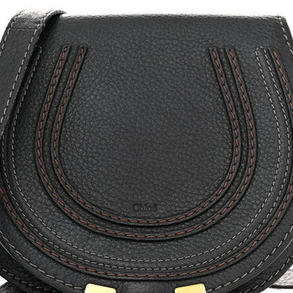 Chloe Calfskin Mini Marcie Round Crossbody Bag Black 9 of 12