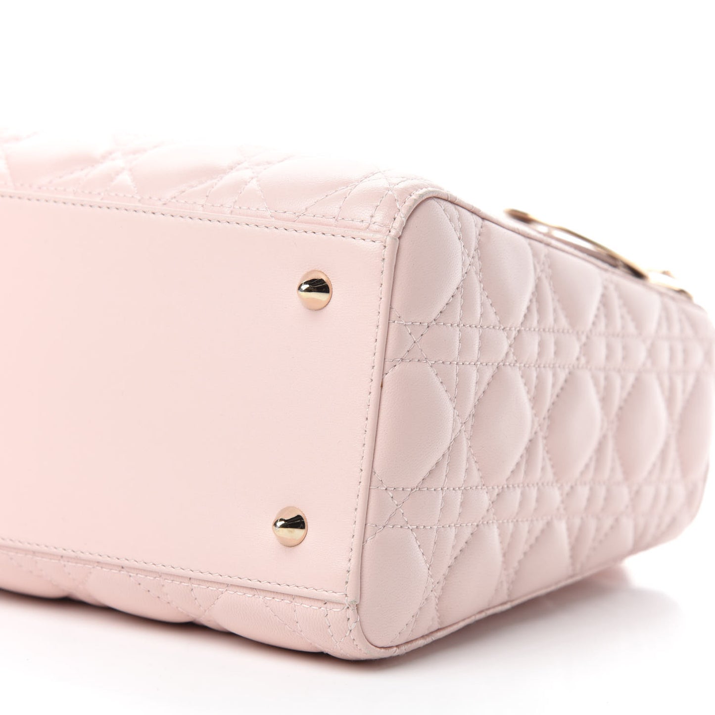 Lambskin Cannage Medium Lady Dior Light Pink