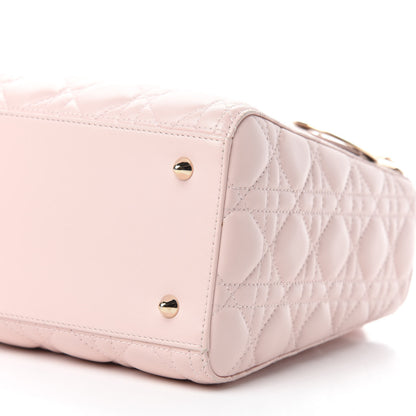 Christian Dior Lambskin Cannage Medium Lady Dior Light Pink 7 of 12