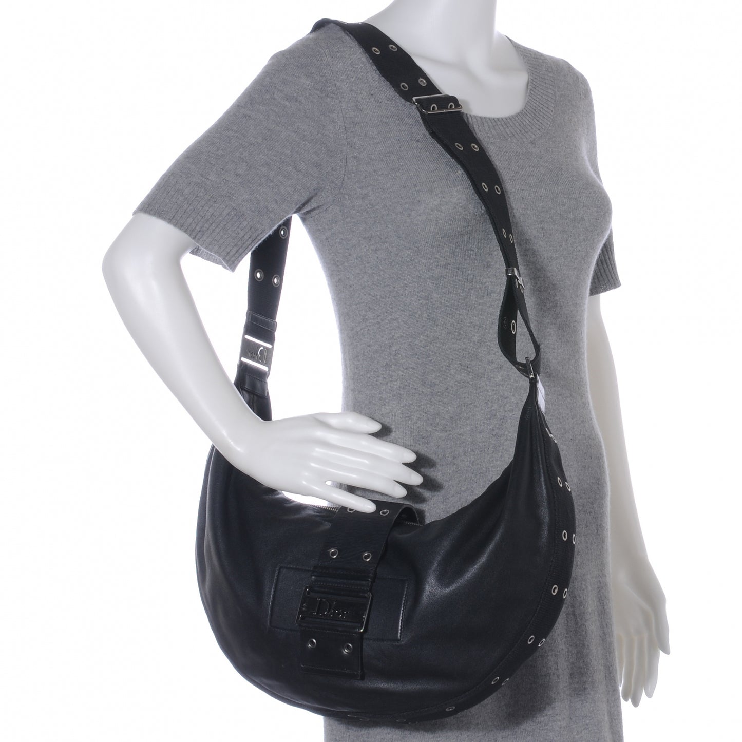 Leather Street Chic Hobo Black