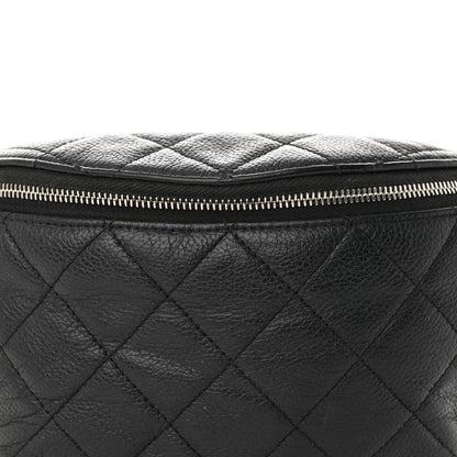 Chanel Grained Calfskin Quilted Waist Belt Bag Black 9 of 12
