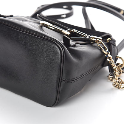 Chloe Suede Calfskin Mini Faye Backpack Black 9 of 10