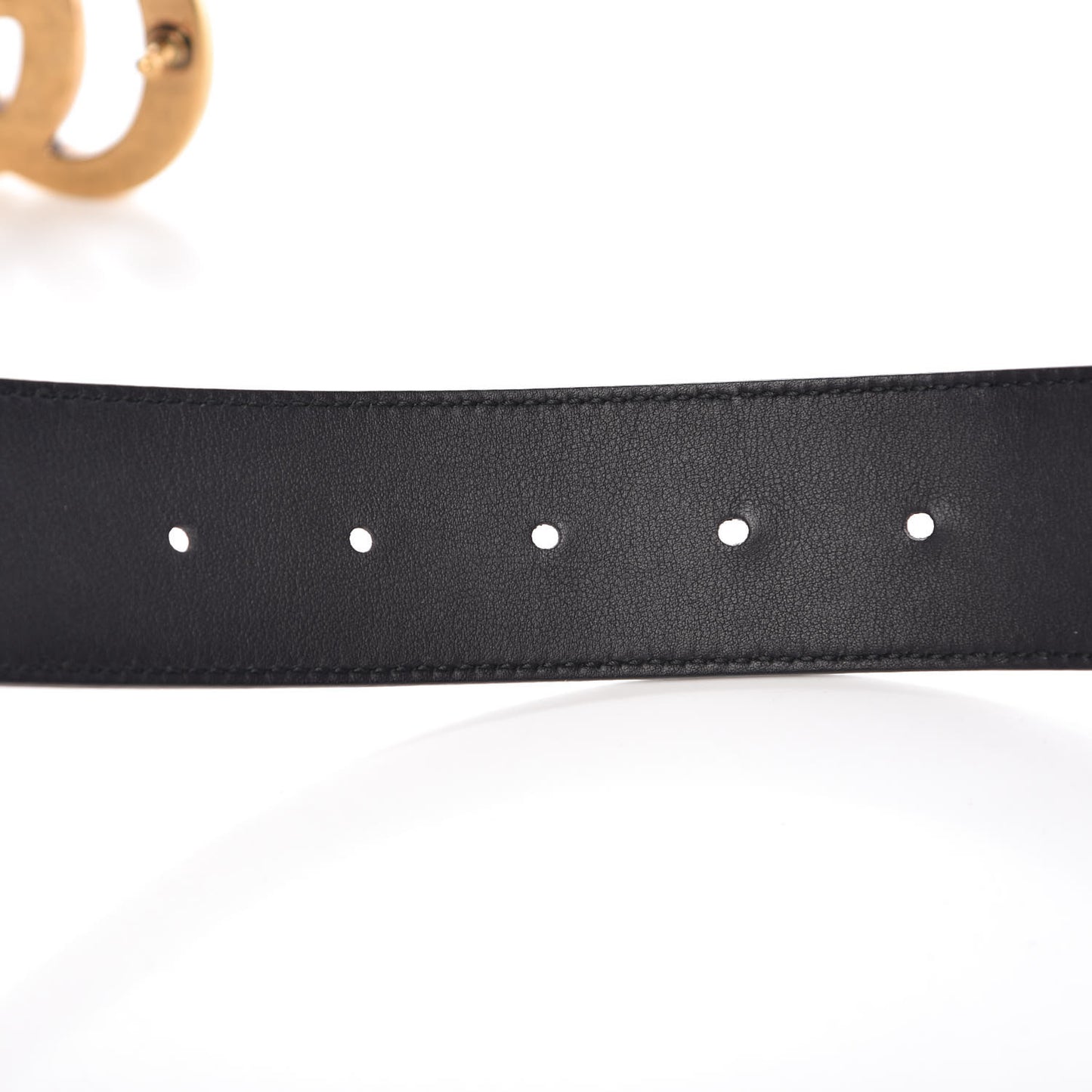 Textured Calfskin Double G 40mm Belt 85 34 Black